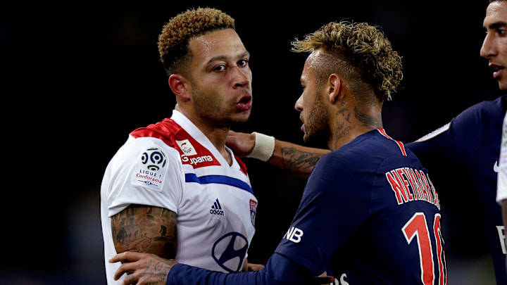 Memphis e Neymar nos tempos de Ligue 1