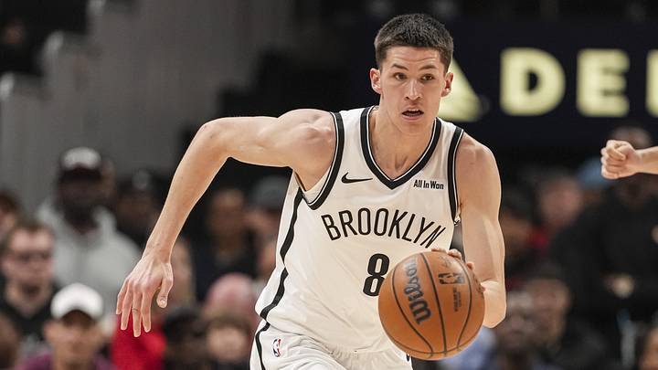 Feb 22, 2026; Atlanta, Georgia, USA; Brooklyn Nets guard Egor Demin (8) dribbles against the Atlanta Hawks during the first half at State Farm Arena. Mandatory Credit: Dale Zanine-Imagn Images Feb 22, 2026; Atlanta, Georgia, USA; Brooklyn Nets guard Egor Demin (8) dribbles against the Atlanta Hawks during the first half at State Farm Arena. Mandatory Credit: Dale Zanine-Imagn Images
