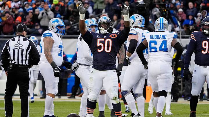 Chicago Bears defensive end Grady Jarrett. Chicago Bears defensive end Grady Jarrett.