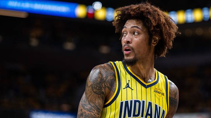 Oct 23, 2026; Indianapolis, Indiana, USA; Indiana Pacers guard Kelly Oubre Jr. (10) in the first half against the Dallas Mavericks at Gainbridge Fieldhouse. Mandatory Credit: Trevor Ruszkowski-Imagn Images Oct 23, 2026; Indianapolis, Indiana, USA; Indiana Pacers guard Kelly Oubre Jr. (10) in the first half against the Dallas Mavericks at Gainbridge Fieldhouse. Mandatory Credit: Trevor Ruszkowski-Imagn Images