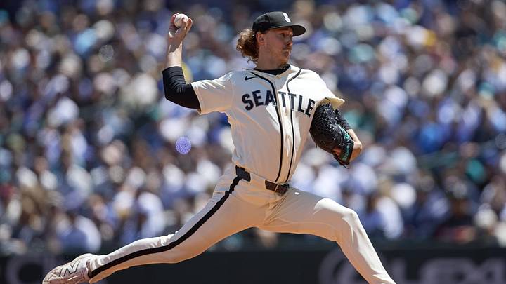 May 31, 2026; Seattle, Washington, USA; Seattle Mariners starting pitcher Bryce Miller (50) throws against the Arizona Diamondbacks during the first inning at T-Mobile Park. Mandatory Credit: John Froschauer-Imagn Images May 31, 2026; Seattle, Washington, USA; Seattle Mariners starting pitcher Bryce Miller (50) throws against the Arizona Diamondbacks during the first inning at T-Mobile Park. Mandatory Credit: John Froschauer-Imagn Images