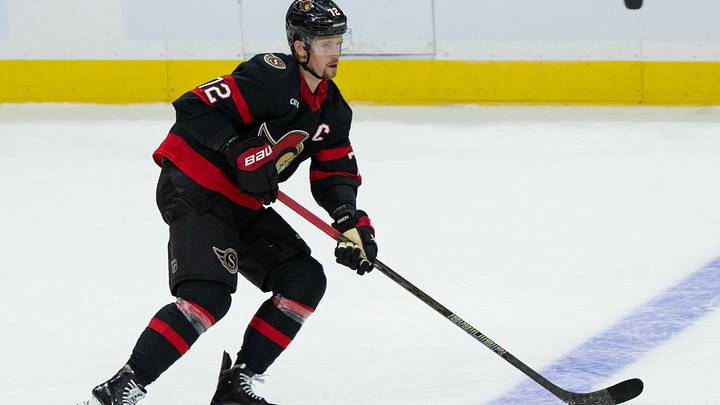 Oct 15, 2026; Ottawa, Ontario, CAN; Ottawa Senators defenseman Thomas Chabot (72) skates with the puck in the third period against the New York Islanders at the Canadian Tire Centre. Mandatory Credit: Marc DesRosiers-Imagn Oct 15, 2026; Ottawa, Ontario, CAN; Ottawa Senators defenseman Thomas Chabot (72) skates with the puck in the third period against the New York Islanders at the Canadian Tire Centre. Mandatory Credit: Marc DesRosiers-Imagn