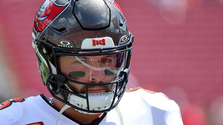 Tampa Bay Buccaneers quarterback Baker Mayfield had the perfect message for his team after a 26-7 loss to the Broncos. (Mandatory Credit: Kim Klement Neitzel-Imagn Images)