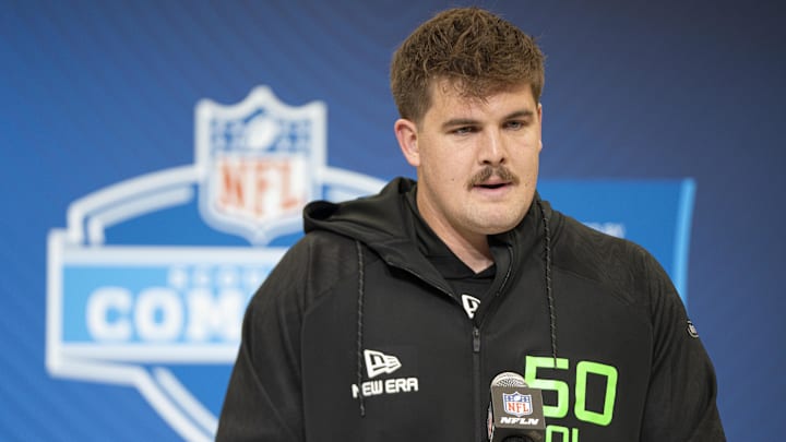 North Dakota State University offensive lineman Grey Zabel.