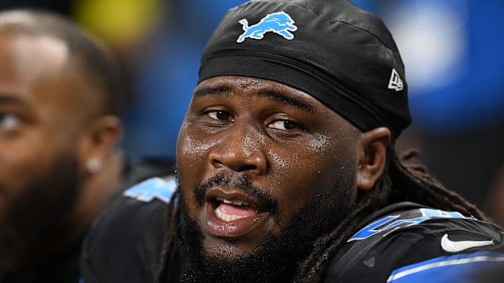Detroit Lions defensive tackle Alim McNeill (54).