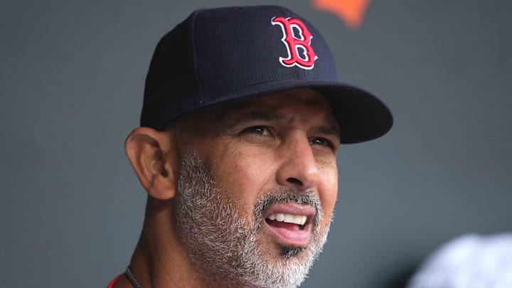 Apr 3, 2025; Baltimore, Maryland, USA; Boston Red Sox manager Alex Cora prior to the game against the Baltimore Orioles at Oriole Park at Camden Yards. Mandatory Credit: Mitch Stringer-Imagn Images Apr 3, 2025; Baltimore, Maryland, USA; Boston Red Sox manager Alex Cora prior to the game against the Baltimore Orioles at Oriole Park at Camden Yards. Mandatory Credit: Mitch Stringer-Imagn Images