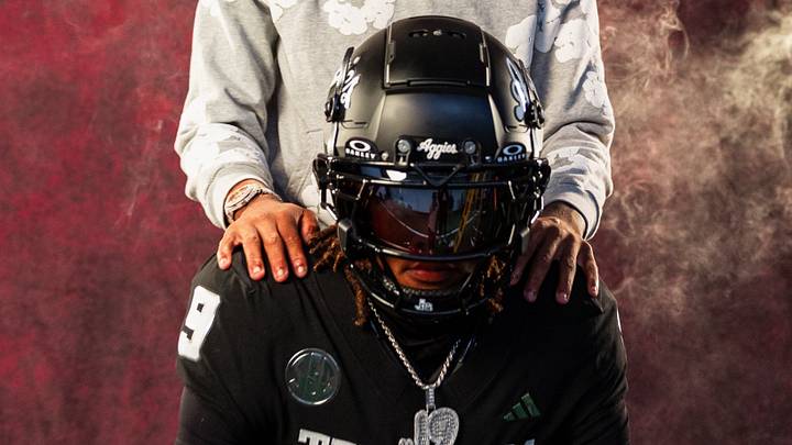 Five-star cornerback John Meredith III during a visit with the Texas A&M Aggies.