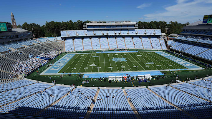Sep 13, 2025; Chapel Hill, North Carolina, USA; An overall view of the field before the game at Kenan Stadium. Mandatory Credit: Bob Donnan-Imagn Images