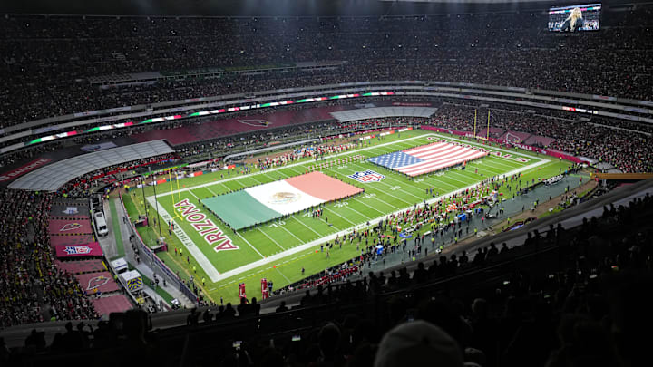 A general view inside Estadio Azteca prior to the Monday Night Football game between the Arizona Cardinals and the San Francisco 49ers
