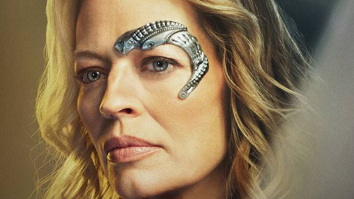 Jeri Ryan as Seven of Nine of the Paramount+ original series STAR TREK: PICARD. Photo Cr: Joe Pugliese/Paramount+. © 2022 CBS Studios Inc. All Rights Reserved.