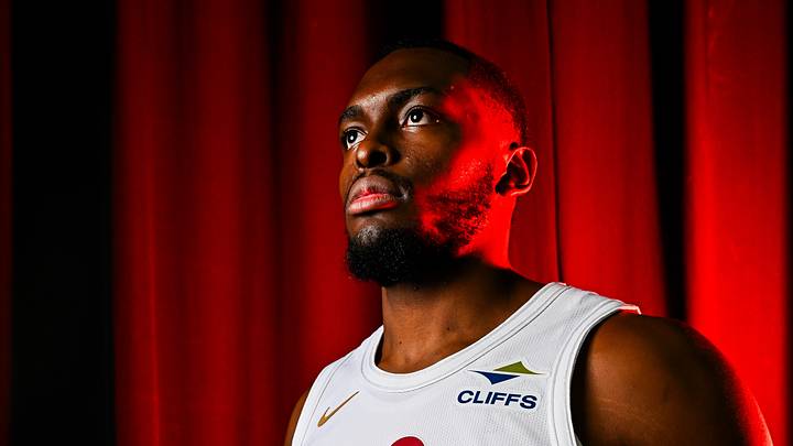 Sep 28, 2026; Cleveland, OH, USA; Cleveland Cavaliers center Ernest Udeh Jr. (88) poses for a photo during media day at Rocket Arena. Mandatory Credit: Ken Blaze-Imagn Images Sep 28, 2026; Cleveland, OH, USA; Cleveland Cavaliers center Ernest Udeh Jr. (88) poses for a photo during media day at Rocket Arena. Mandatory Credit: Ken Blaze-Imagn Images
