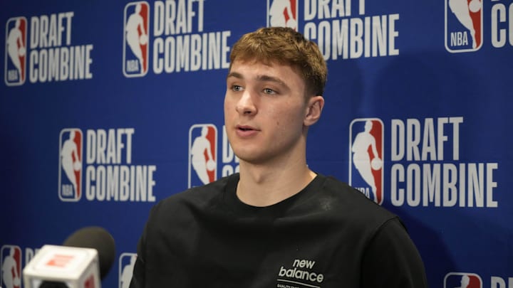 Cooper Flagg, the projected No. 1 pick in the 2025 NBA Draft, is also the new face of New Balance, as the shoe manufacturer makes its push in the NBA.