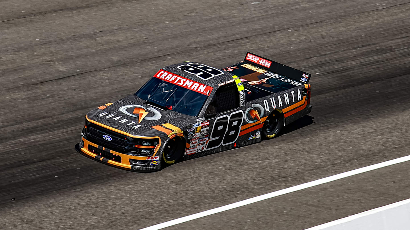 Jake Garcia Rockets To Rockingham Truck Series Pole... Again