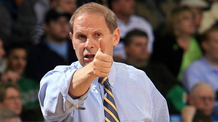 Jan. 9, 2007; South Bend, IN, USA; West Virginia Mountaineers head coach John Beilein signals to his players in the first half against the Notre Dame Fighting Irish at the Joyce Center. Mandatory Credit: Matt Cashore-USA TODAY Sports © copyright (2007) Matt Cashore Jan. 9, 2007; South Bend, IN, USA; West Virginia Mountaineers head coach John Beilein signals to his players in the first half against the Notre Dame Fighting Irish at the Joyce Center. Mandatory Credit: Matt Cashore-USA TODAY Sports © copyright (2007) Matt Cashore