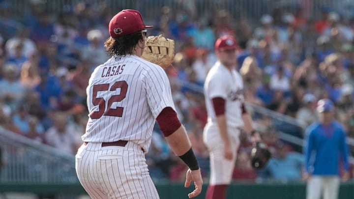 South Carolina baseball first baseman Gavin Casas