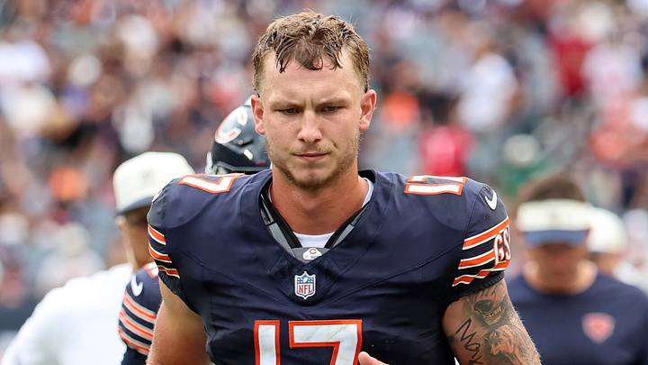 Chicago Bears quarterback Tyson Bagent