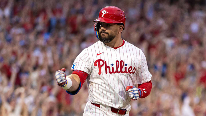Philadelphia Phillies outfielder Kyle Schwarber is a great prop target on July 21. 