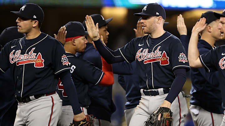 Freddie Freeman es el primera base de los Bravos de Atlanta