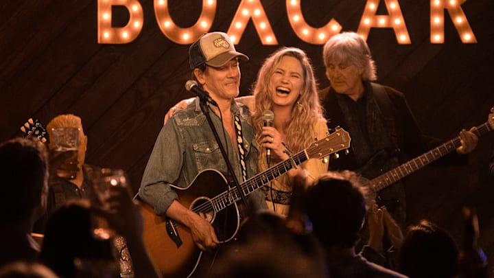 Kevin Bacon (Hub Halloran), Jennifer Nettles (Maryanne) in The Bondsman on Prime Video