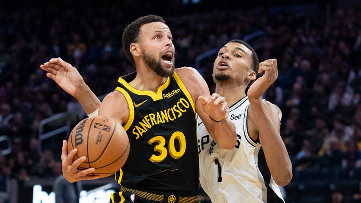 Stephen Curry and Victor Wembanyama Stephen Curry and Victor Wembanyama