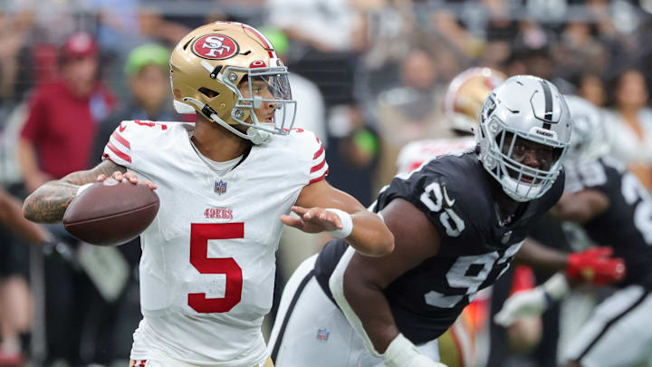 San Francisco 49ers quarterback Trey Lance