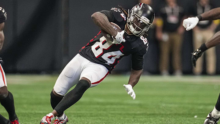 Atlanta Falcons running back Cordarrelle Patterson is projected for 54.5 rushing yards vs. the Carolina Panthers on TNF in Week 10.