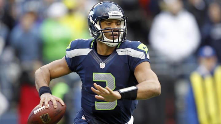 Seattle Seahawks QB Russell Wilson during his rookie season. 
