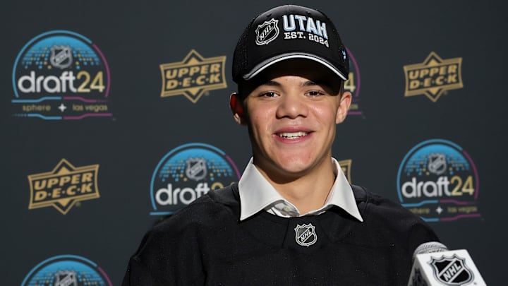 Utah Hockey Club 1st round pick shines in first practice in training camp after returning from injury. 