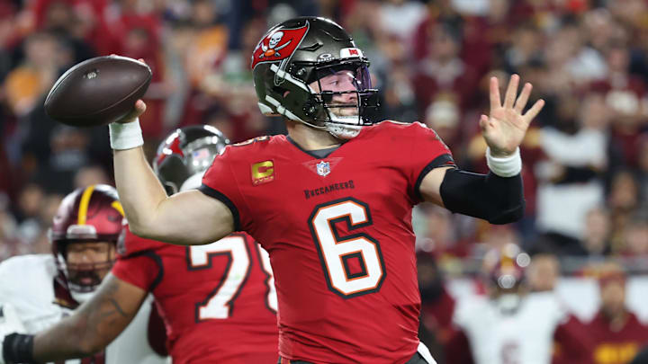 Bet on Baker Mayfield to go over his passing yards total on Sunday against the Falcons.