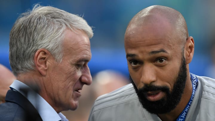 Didier Deschamps et Thierry Henry s'entendent bien.
