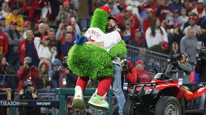 Jason Kelce, Phillie Phanatic, Philadelphia Phillies