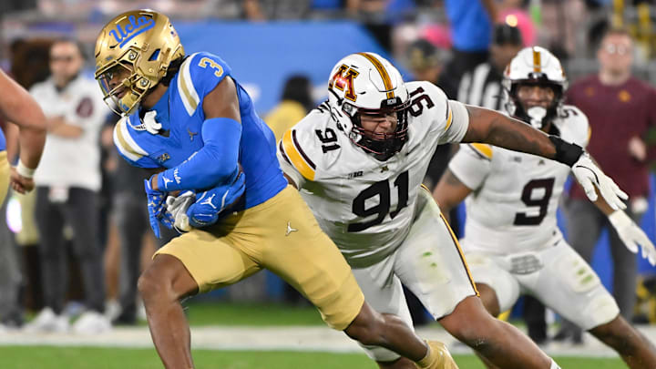 UCLA Bruins wide receiver Kwazi Gilmer. Mandatory Credit: Robert Hanashiro-Imagn Images