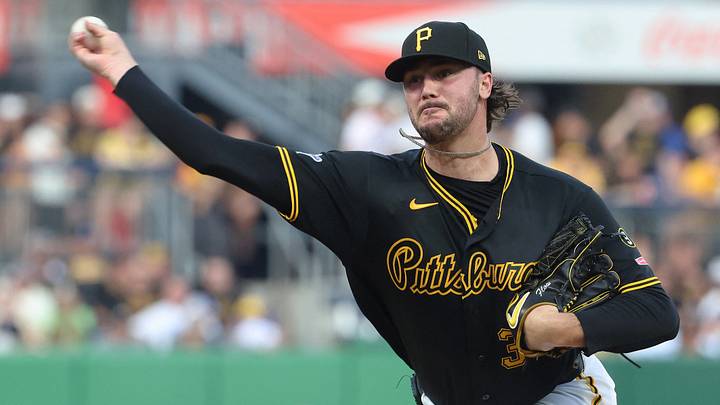 Jun 9, 2026; Pittsburgh, Pennsylvania, USA; Pittsburgh Pirates starting pitcher Paul Skenes (30) pitches against the Los Angeles Dodgers during the fifth inning at PNC Park. Mandatory Credit: Charles LeClaire-Imagn Images Jun 9, 2026; Pittsburgh, Pennsylvania, USA; Pittsburgh Pirates starting pitcher Paul Skenes (30) pitches against the Los Angeles Dodgers during the fifth inning at PNC Park. Mandatory Credit: Charles LeClaire-Imagn Images