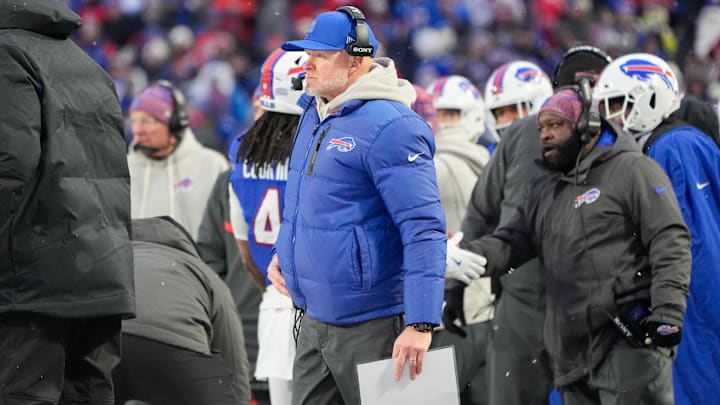 Buffalo Bills head coach Sean McDermott looks on during the fourth quarter against the Cincinnati Bengals.
