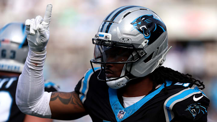 Carolina Panthers running back Rico Dowdle Carolina Panthers running back Rico Dowdle