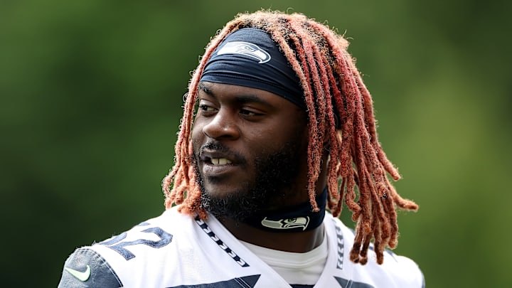 Darrell Taylor of the Seattle Seahawks