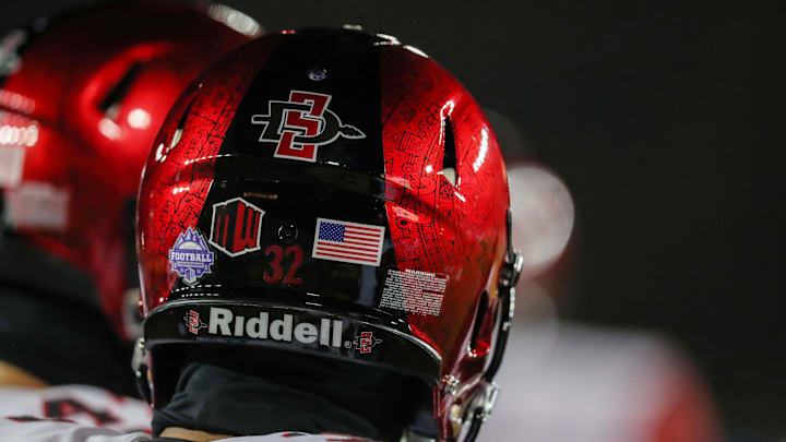San Diego State Aztecs football helmet.