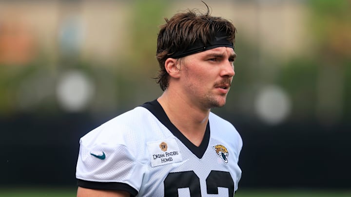 Jacksonville Jaguars defensive lineman Danny Striggow (92) walks off the field after an NFL training camp session at the Miller Electric Center, Wednesday, July 23, 2025, in Jacksonville, Fla. [Corey Perrine/Florida Times-Union]