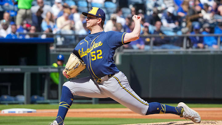 Milwaukee Brewers starting pitcher Kyle Harrison.
