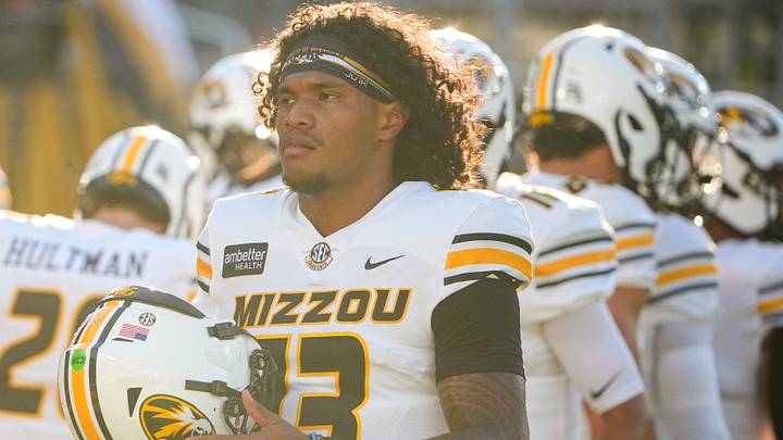 Sep 3, 2026; Columbia, Missouri, USA; Missouri Tigers quarterback Austin Simmons (13) is seen prior to the game against the Arkansas-Pine Bluff Golden Lions at Faurot Field at Memorial Stadium. Mandatory Credit: Denny Medley-Imagn Images Sep 3, 2026; Columbia, Missouri, USA; Missouri Tigers quarterback Austin Simmons (13) is seen prior to the game against the Arkansas-Pine Bluff Golden Lions at Faurot Field at Memorial Stadium. Mandatory Credit: Denny Medley-Imagn Images