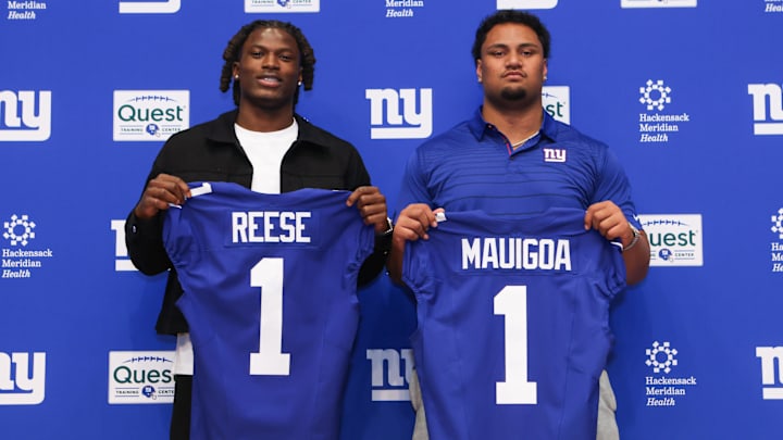 The Giants strengthened both sides of the ball with the selections of  edge rusher Arvell Reese and tackle Francis Mauigoa during the 2026 NFL draft.