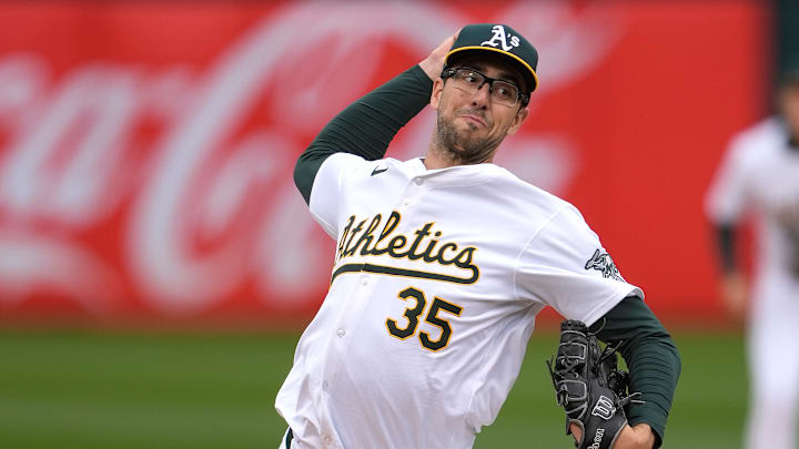 Oakland Athletics pitcher Joe Boyle
