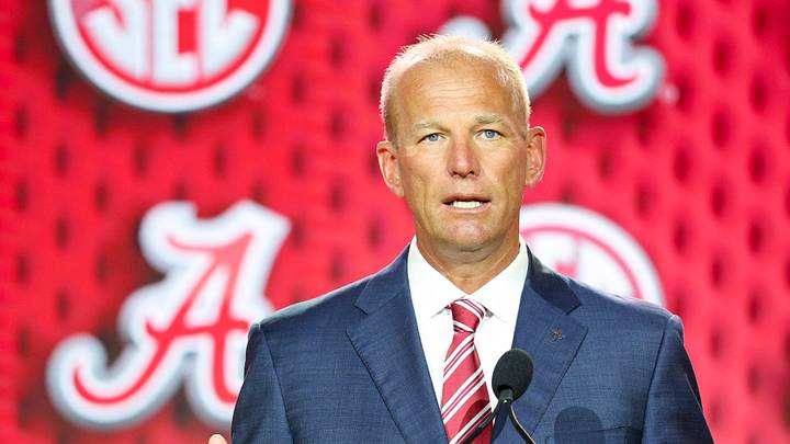 Despite an offseason of criticism, Alabama coach Kalen DeBoer has his backers, at least according to ESPN personality Greg McElroy (Nathan Ray Seebeck-Imagn Images) Despite an offseason of criticism, Alabama coach Kalen DeBoer has his backers, at least according to ESPN personality Greg McElroy (Nathan Ray Seebeck-Imagn Images)