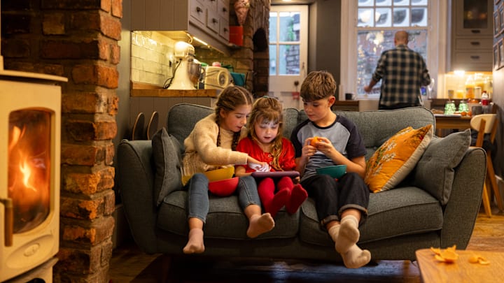 That wood-burning stove on the left is a potential health hazard.