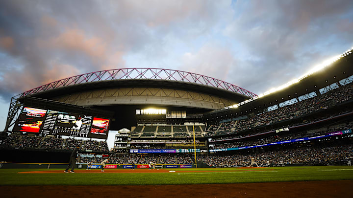 T-Mobile Park is pictured during a game between the Seattle Mariners and Athletics on March 29 in Seattle.