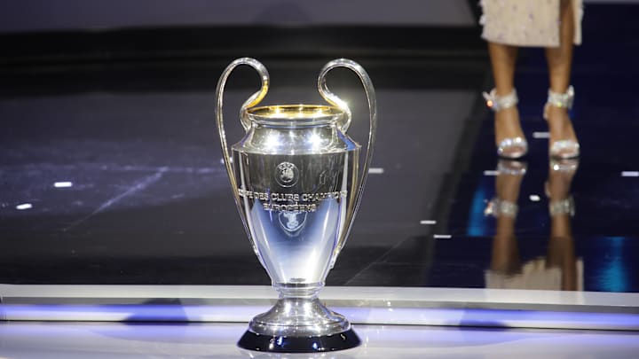 The Champions League trophy in all its glory. 