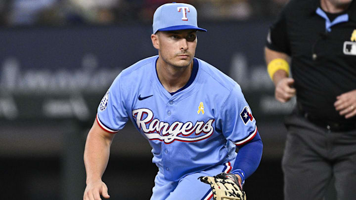 Justin Foscue playing in the field. 
