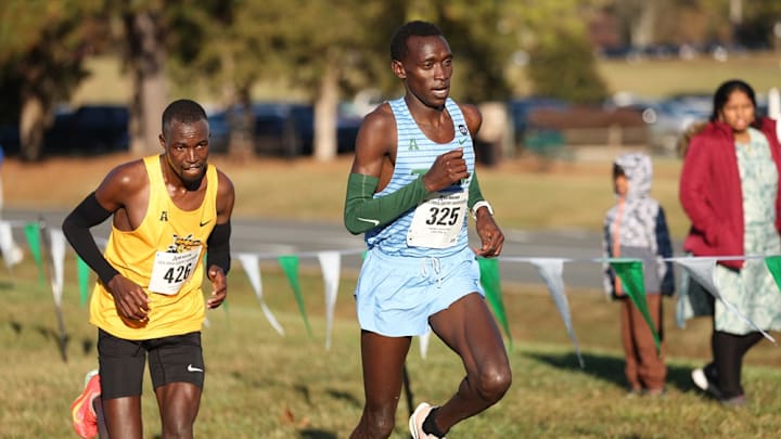 Tulane's Bernard Cherulyot competes in the American Conference Cross Country Championships
