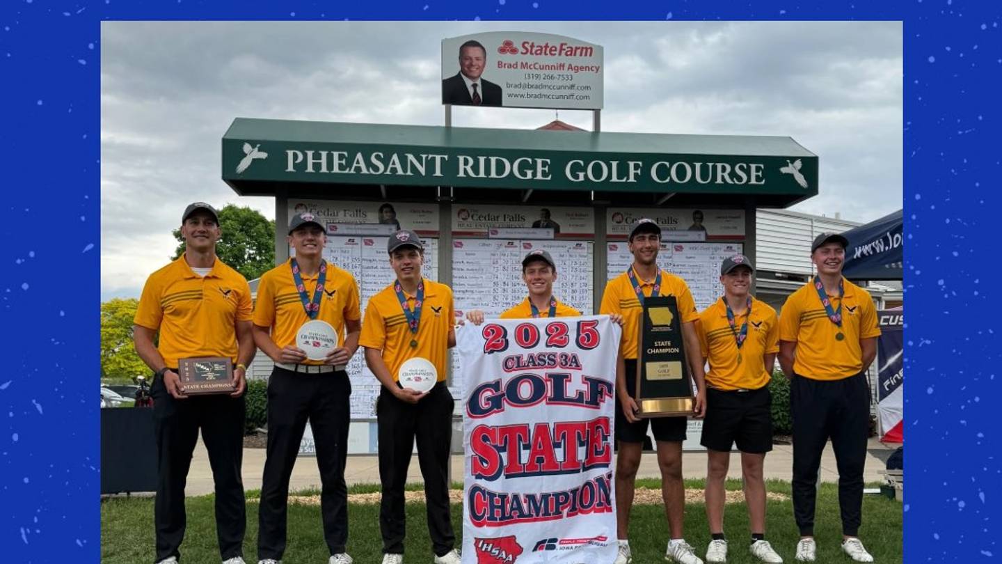 Iowa high school state golf champions crowned