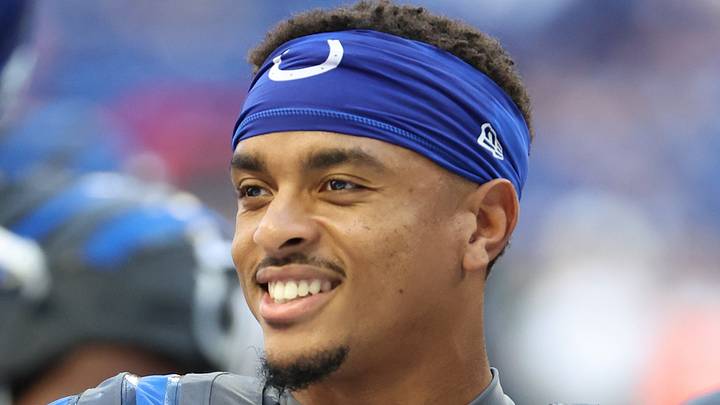  Indianapolis Colts wide receiver Josh Downs (2) smiles